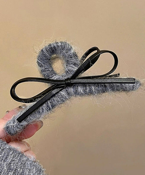 ヘアクリップバンスクリップ秋冬レディース リボンヘアアクセサリー韓国風可愛い しっかり挟めるまとめ髪簡単 オフィスカジュアル髪飾り 大人ヘアアレンジ ハーフアップ 21SHIPIN-122